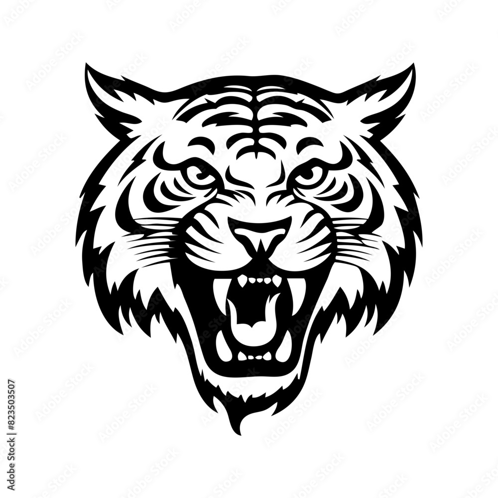head of a tiger head of a tiger
