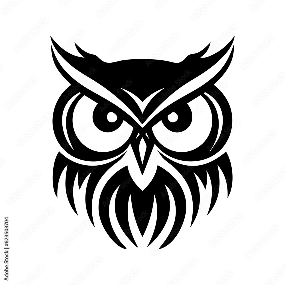 owl on white