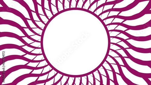 illusion mandala ring rotating background for logo reveal or intro. logo intro for beauty content. (ID: 823504172)
