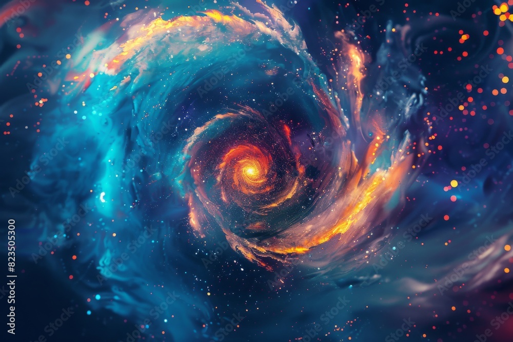 Amazing space background with bright shining stars and nebula. Amazing space background with bright shining stars and nebula.