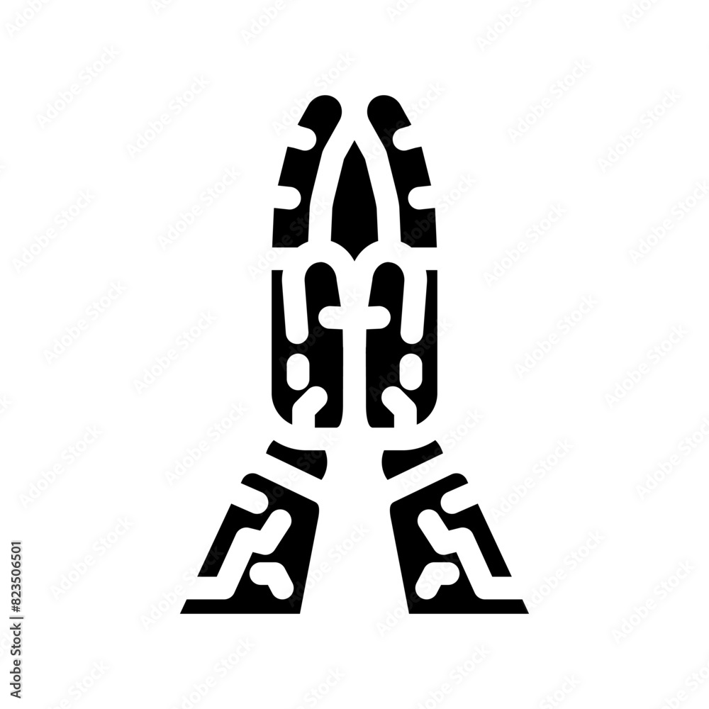 pray robot hand gesture glyph icon vector. pray robot hand gesture sign. isolated symbol illustration pray robot hand gesture glyph icon vector. pray robot hand gesture sign. isolated symbol illustration