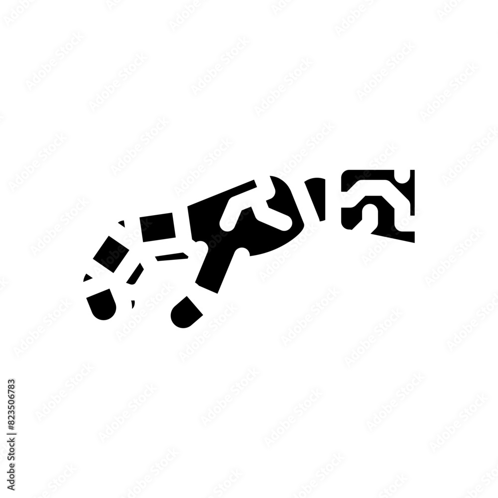 grip robot hand gesture glyph icon vector. grip robot hand gesture sign. isolated symbol illustration