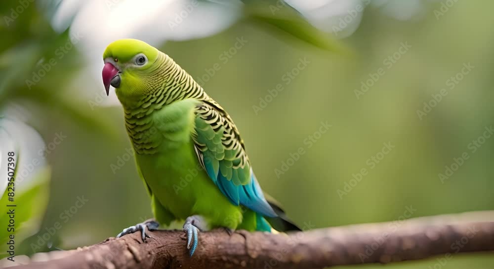 Close-up portrait of Parakeet, South Africa with nature view Close-up portrait of Parakeet, South Africa with nature view