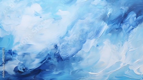 Abstract blue art painting background,Modern art,Contemporary art