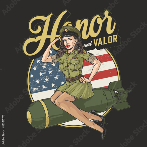 usa veterans day vintage poster