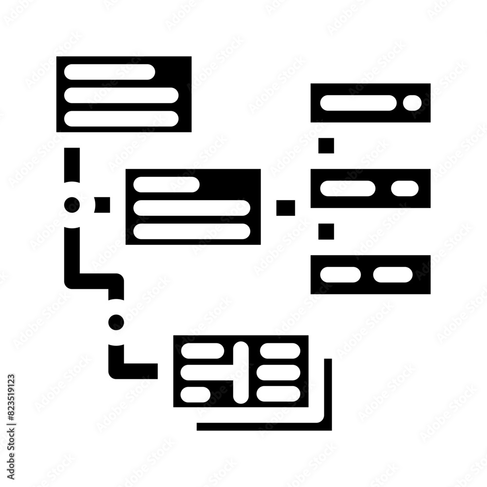 uml diagrams analyst glyph icon vector. uml diagrams analyst sign. isolated symbol illustration uml diagrams analyst glyph icon vector. uml diagrams analyst sign. isolated symbol illustration