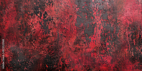 Abstract Red and Black Textured Background with Grunge Effect