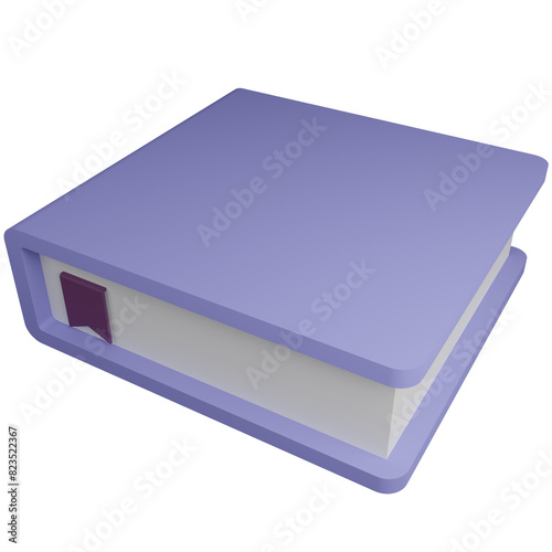 Cute And Attractive Book Stationery 3D Icon photo