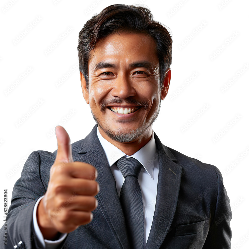 Unrecognizable Businessman Expressing Approval Unrecognizable Businessman Expressing Approval