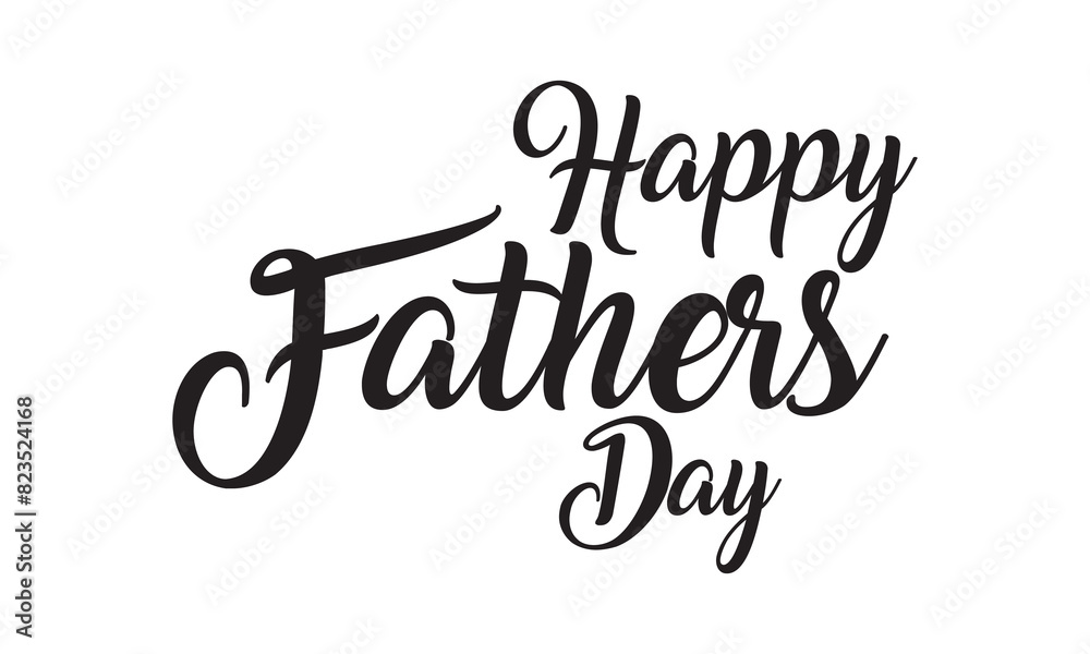 Happy Father's Day, banner. Beautiful greeting scratched calligraphy black text word. Hand drawn invitation print design. Handwritten modern brush lettering isolated on white background. EPS 10 Happy Father's Day, banner. Beautiful greeting scratched calligraphy black text word. Hand drawn invitation print design. Handwritten modern brush lettering isolated on white background. EPS 10