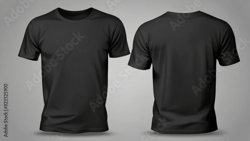 vector background illustration of plain t-shirt front and back