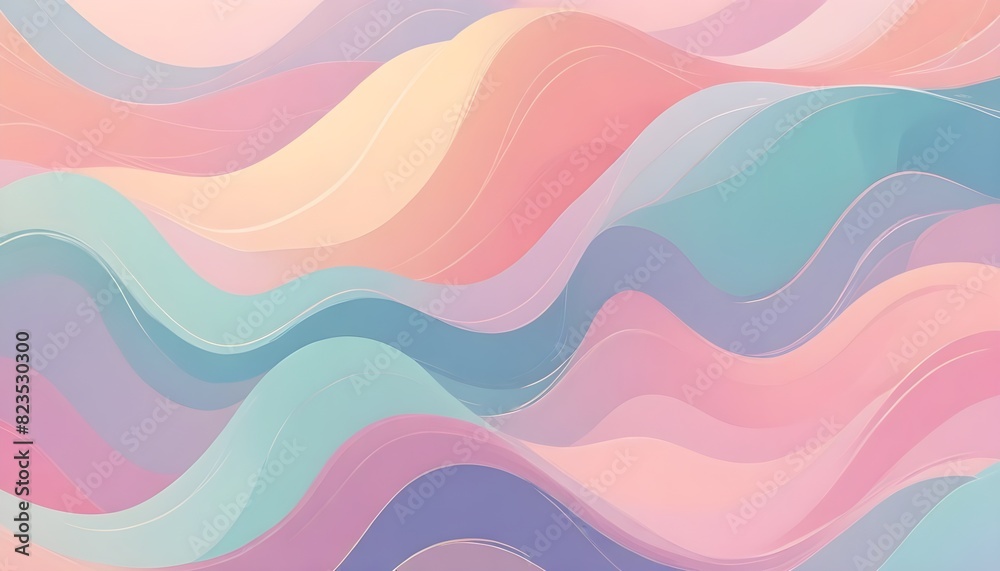 Fototapeta premium abstract colorful background with waves