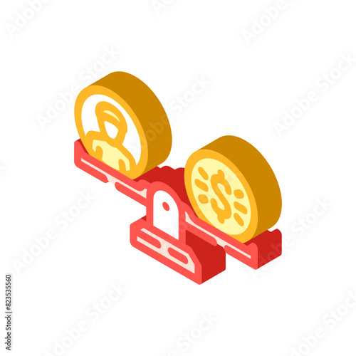 compensation management business isometric icon vector. compensation management business sign. isolated symbol illustration