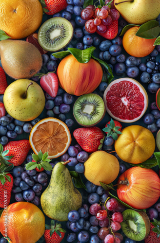 Variety of fresh fruits