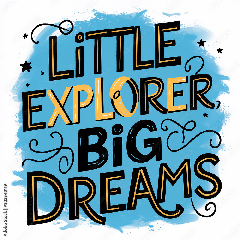 A tshirt vector design of a typography art for kids A tshirt vector design of a typography art for kids