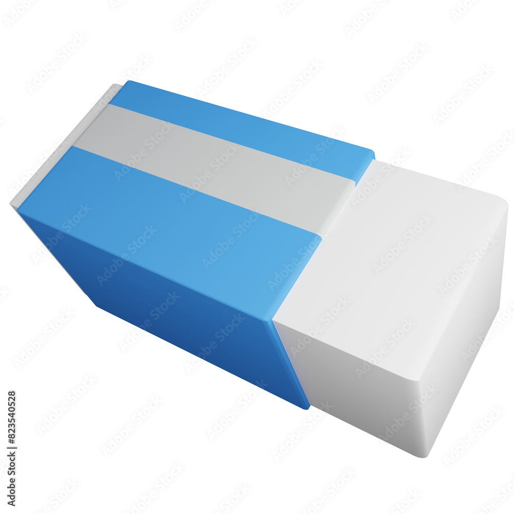 Cute And Attractive Eraser Stationery 3D Icon Cute And Attractive Eraser Stationery 3D Icon