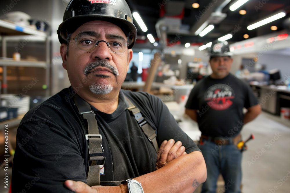 Photo of a Construction Worker, Generative AI Photo of a Construction Worker, Generative AI