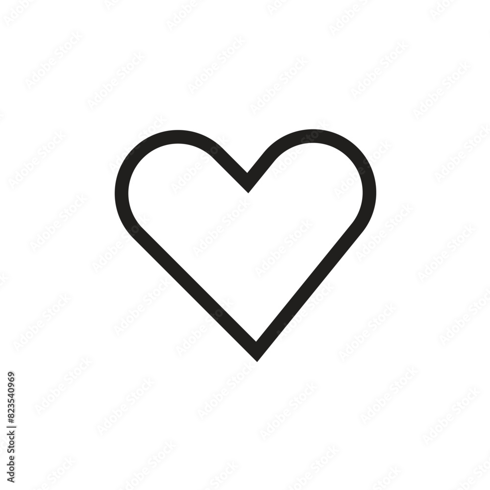 Love icon in flat style with background. Love icon in flat style with background.