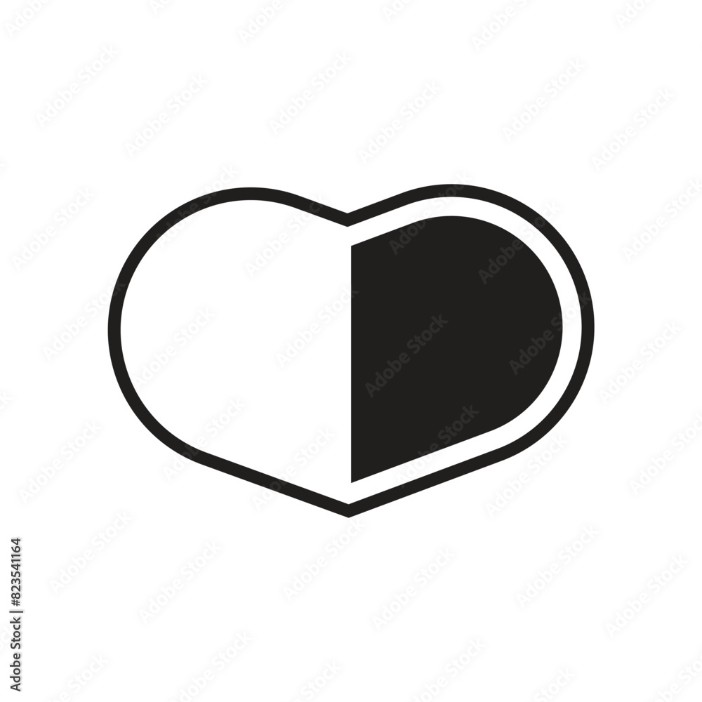 Flat Love icon symbol vector Illustration. Flat Love icon symbol vector Illustration.