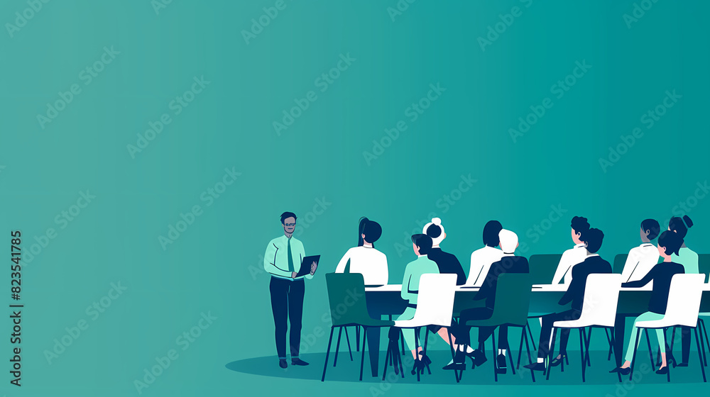 Business training web banner vector image