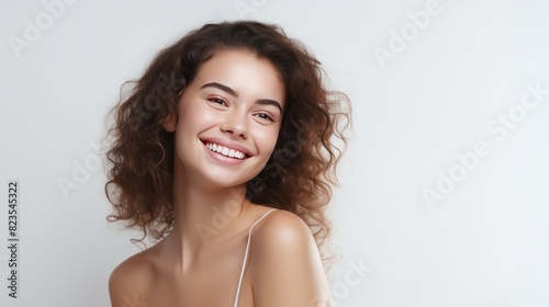 young woman with a genuine smile  woman with happiness and lifestyle