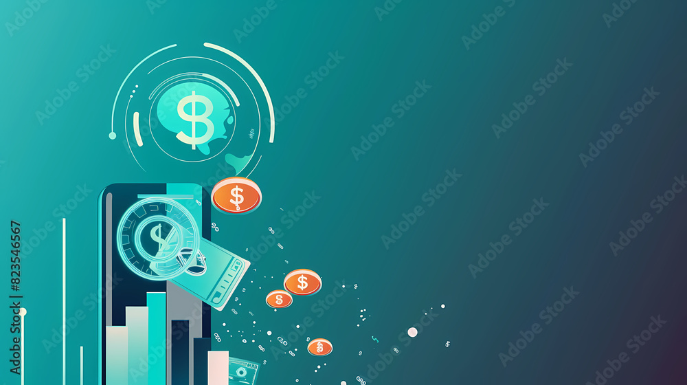 Financial innovation online banking wealth vector image Financial innovation online banking wealth vector image