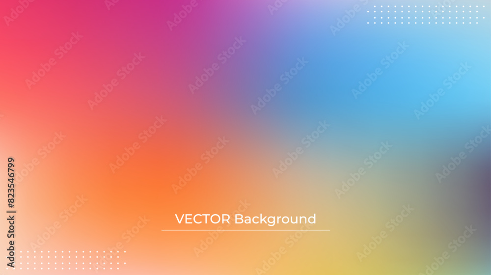 Smooth and blurry colorful gradient mesh background. Modern bright rainbow colors. Easy editable soft colored vector banner template. Premium quality Smooth and blurry colorful gradient mesh background. Modern bright rainbow colors. Easy editable soft colored vector banner template. Premium quality