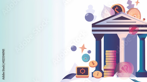 Financial innovation online banking wealth vector image