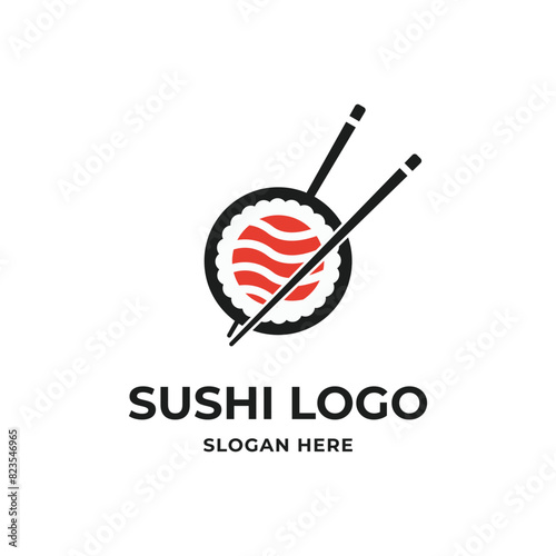 sushi logo design concept idea for restaurant
