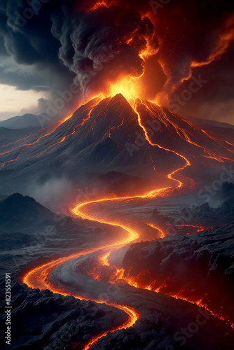 flow in the lava