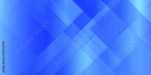 Blue gradient background with geometric abstract lines, Digital shiny geometric fractal pattern, geometric wall metal texture tech diagonal and triangle background.