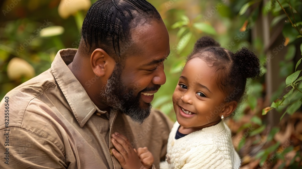 Father and Child Share a Heartwarming Outdoor Moment: Celebrating Fatherhood and Love Father and Child Share a Heartwarming Outdoor Moment: Celebrating Fatherhood and Love