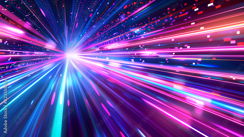 Obraz premium Abstract speed technology concept background vector image