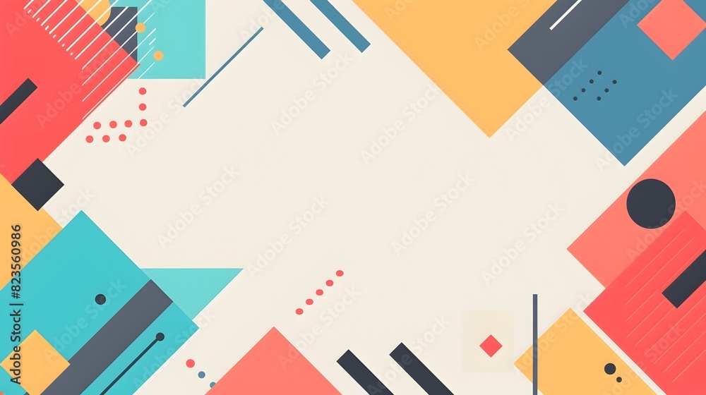 Captivating Geometric Abstract Template with Ample Copy Space and Balanced Composition for Versatile Design Needs Captivating Geometric Abstract Template with Ample Copy Space and Balanced Composition for Versatile Design Needs