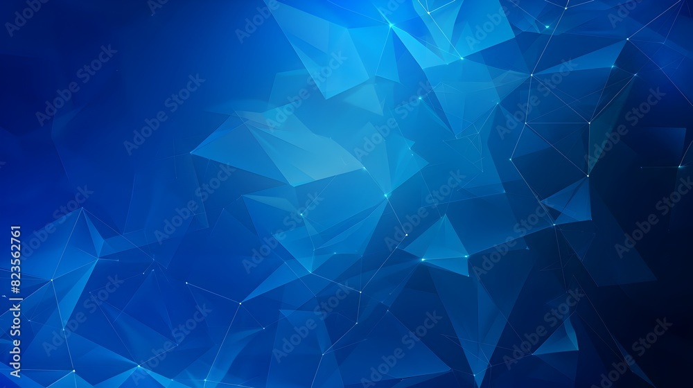 Fototapeta premium Captivating Geometric Template Backdrop with Vibrant Blue Polygon Shapes and Mesmerizing Gradient Effects