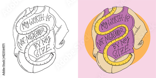 Cute hand drawn doodle lettering quote. Lettering pring for t-shirt, mug, shopper, clothes
100% vector image. Hand drawn doodle lettering image.