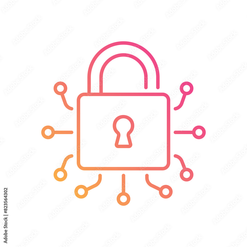 Cyber Security vector icon Cyber Security vector icon