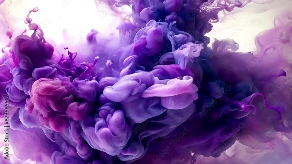 purple ink in water watercolor painting loop purple ink in water watercolor painting loop
