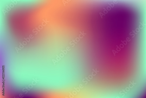 Abstract summer holiday mint apricot lilac background. Mauve orange violet azure gradient banner. Bright purple peach mauve jade pattern. Spring fruit label cover advertisement post flyer card. 