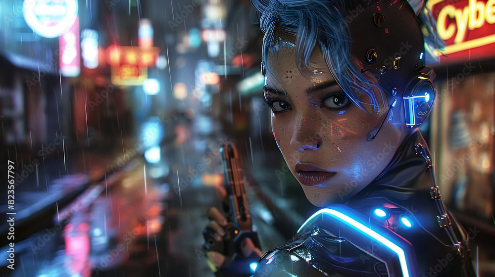 サイバーパンクシティ| cyberpunk city Generative AI サイバーパンクシティ| cyberpunk city Generative AI