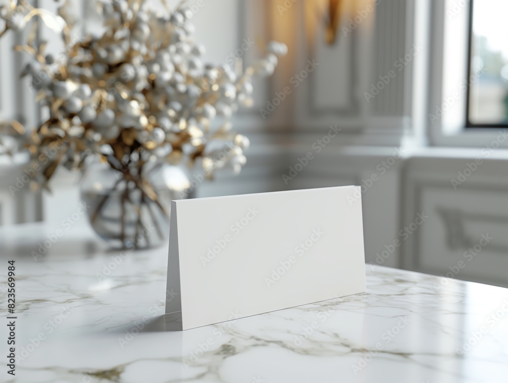 Mockup of blank white business cards arranged neatly on a desk with office supplies Mockup of blank white business cards arranged neatly on a desk with office supplies