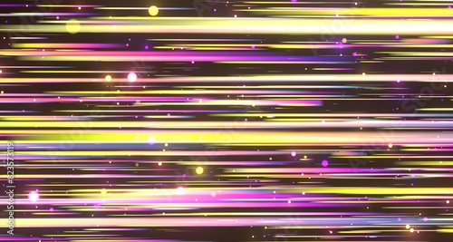 Neon light wave background, 3d Rendering