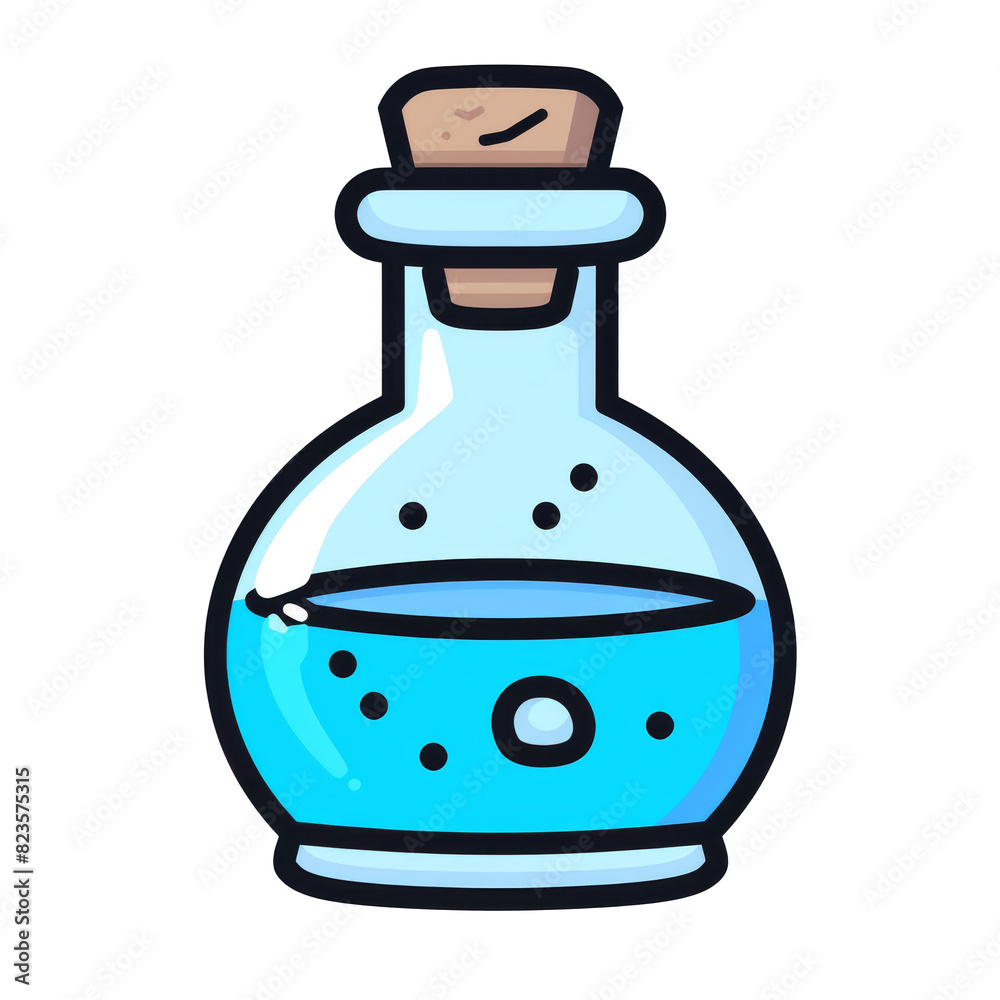 Clear Bottle With Liquid Inside Clear Bottle With Liquid Inside