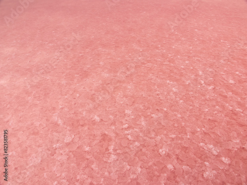 Natural Salt Crystal Flakes, Close-up Texture. Salty Lake Beauty photo