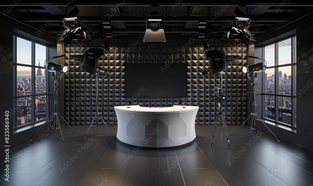 Digital broadcast studio for online journalism Digital broadcast studio for online journalism
