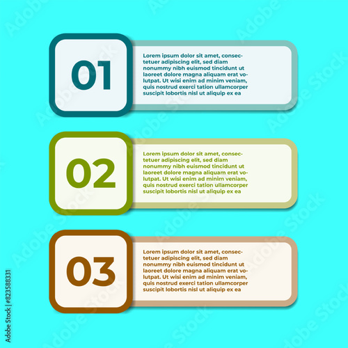 Infographic element design assets with modern style