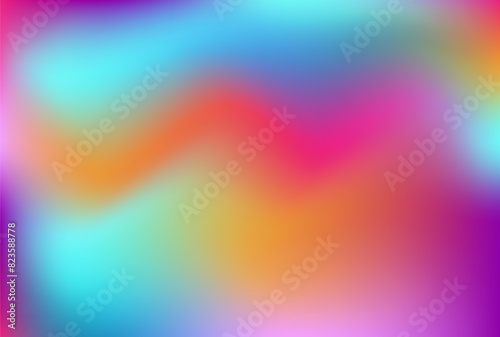 Abstract sakura plum peach background. Pink blue orange canva pattern. Magenta cyan apricot advertisement mockup. Rose sky pattern presentation. Azure blush violet card. Spring bloom neon gradient. 