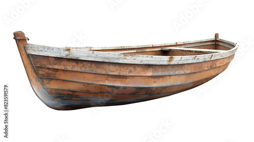 Dinghy isolated on white background photo