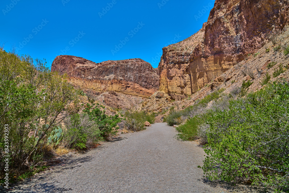 Φωτογραφία Gravel wash along the Lower Burro Mesa Pouroff Trail at Big Bend National Park, Texas