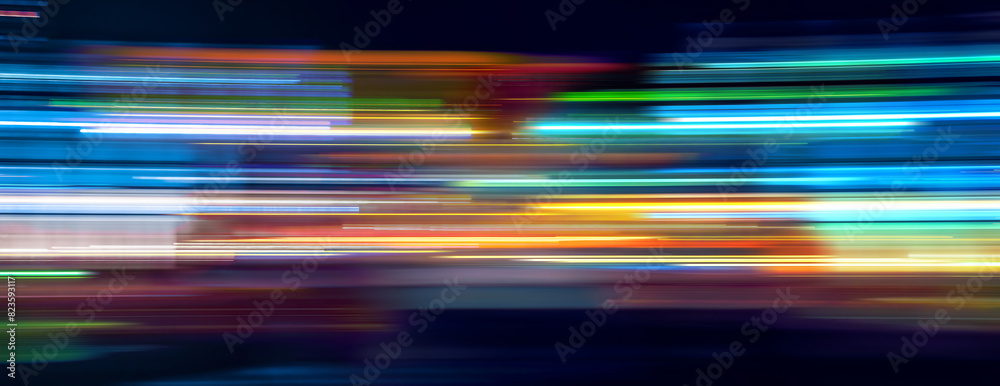 Multicolor light trails Multicolor light trails
